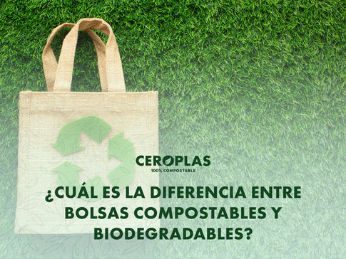 ¿Cuál es la diferencia entre bolsas compostables y biodegradables?