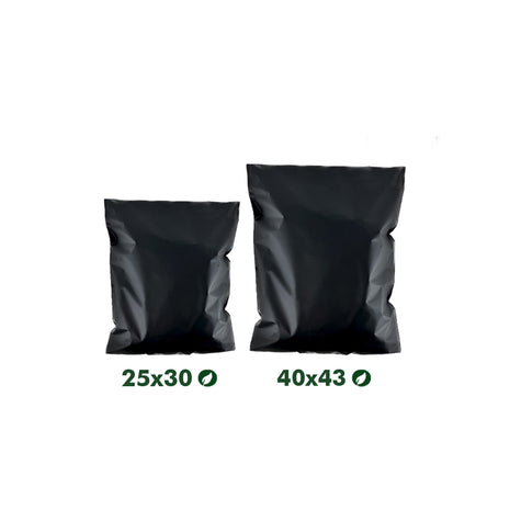 Bolsa de envío negra sin impresión