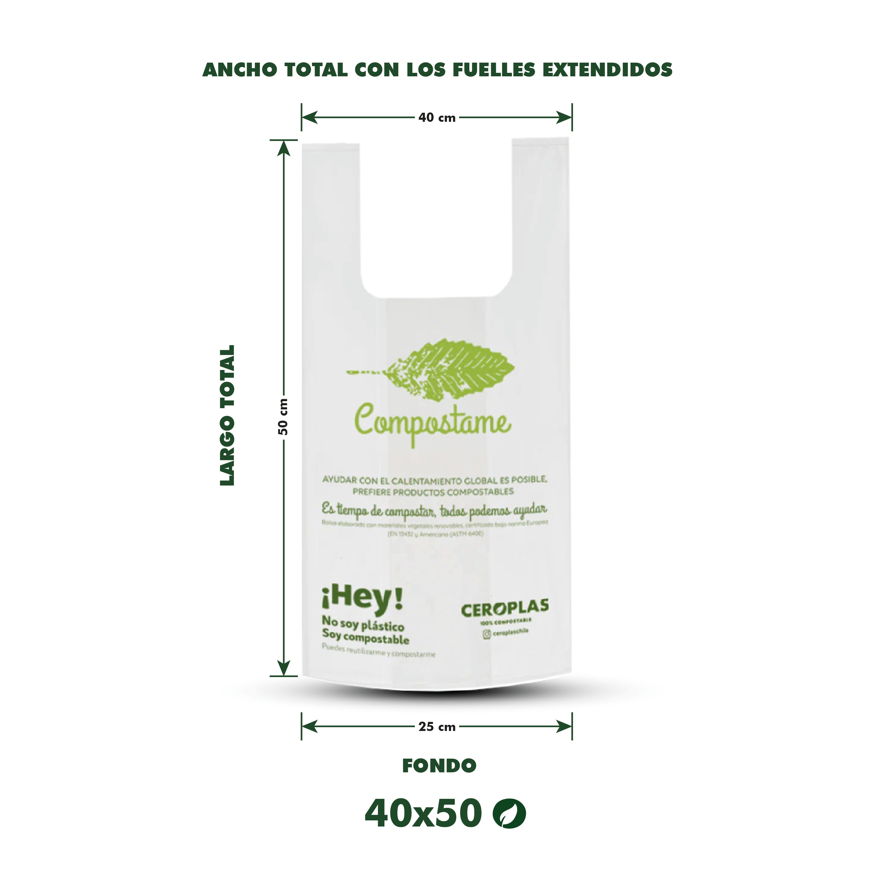 Bolsa camiseta compóstame Ceroplas Ceroplas