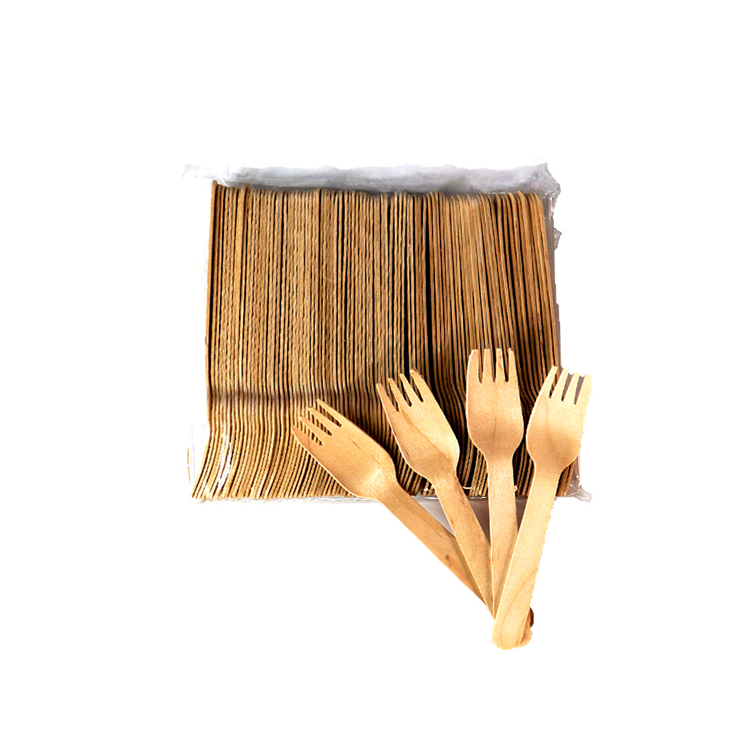 Tenedor de bambú